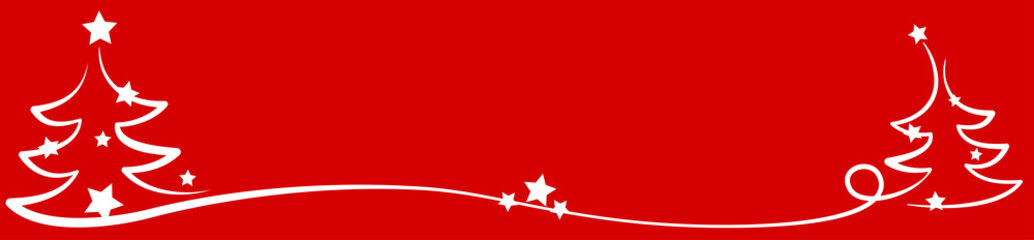 christmas trees red background