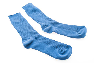 New socks isolated on white