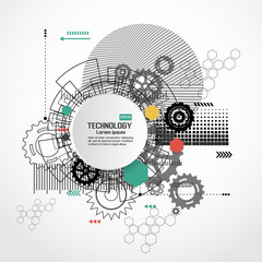 Abstract Technology Background. Vector Illustration