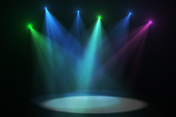 stage spot lighting background with space for your message