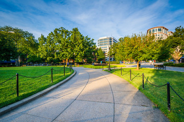 Walkway at Washington Circle in Washington, DC.