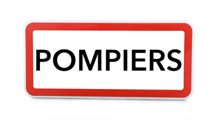 Panneau POMPIERS