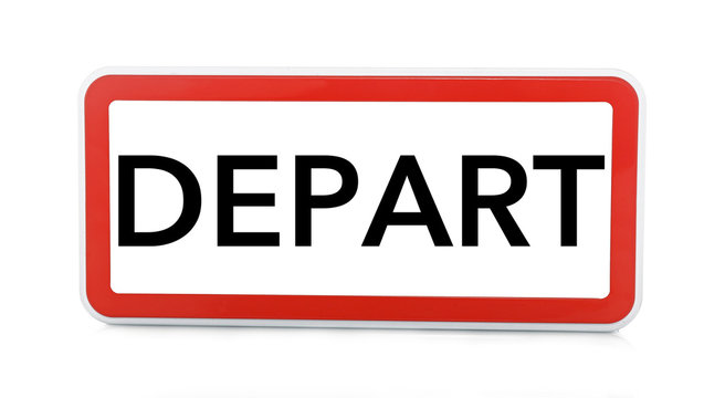 Panneau DEPART