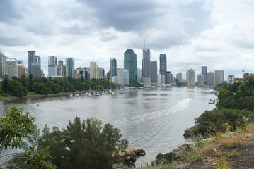 Fototapeta na wymiar Brisbane from Kangaroo Point