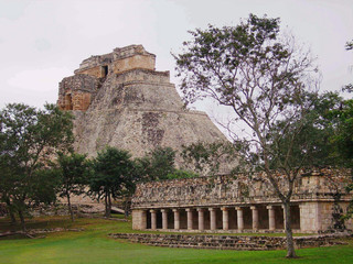 Fototapeta na wymiar Mexique, site de Uxmal