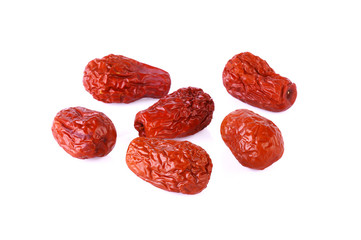 Dried jujube isolate on white background