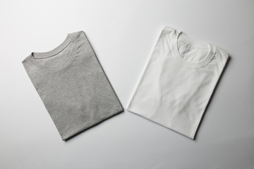 Naklejka premium Folded T-Shirt Mock-up
