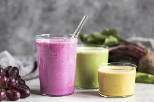 Multi-Colored Beet Smoothies