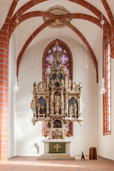 Fototapeta na wymiar Altar in der Afra Kirche Meißen