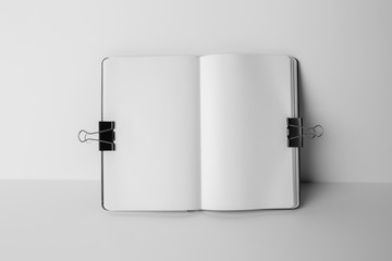Notebook Mock-up with elastic band closure