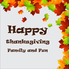 Fototapeta na wymiar Happy Thanksgiving banner.