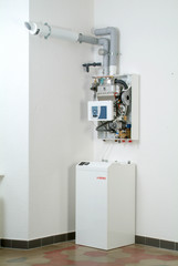 White home gas-fired boiler