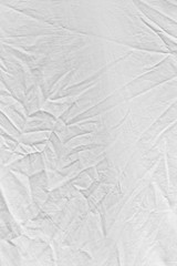 wrinkled white cloth as background
