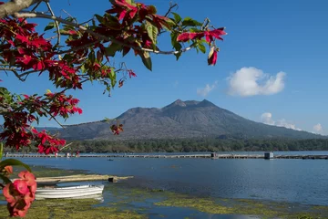 Foto op Canvas Batur Lake and Batur volcano background Bali © apichai507