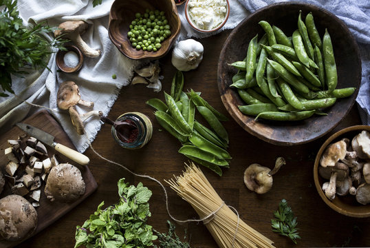 Ingredients for Creamy Cauliflower and Celery Root Soup with Roa