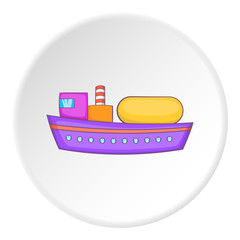 Ship tank icon. Flat illustration of ship tank vector icon for web