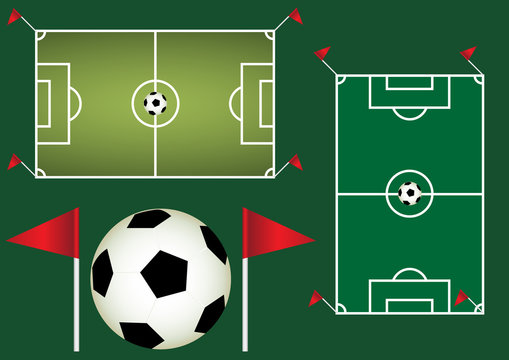 Football background. Soccer vector design.