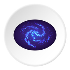 Galaxy icon. Flat illustration of galaxy vector icon for web