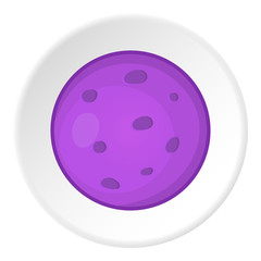Planet icon. Cartoon illustration of planet vector icon for web