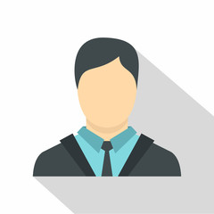 Manager icon. Flat illustration of manager vector icon for web isolated on white background