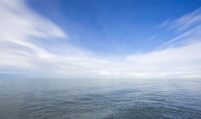 Fototapeta premium Sea with blue sky background