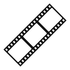 Film strip icon. Simple illustration of film strip vector icon for web