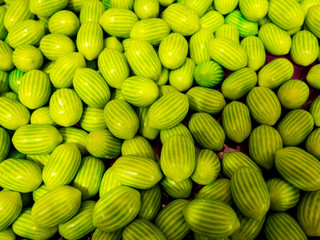 colorful candies and jellies as background