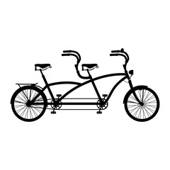 Tandem silhouette