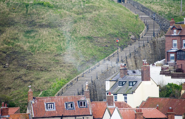 View of the 199 Church Steps in Whitby