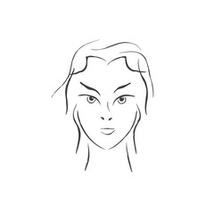 girl face vector