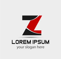 Letter z logo icon design template elements. Vector color sign
