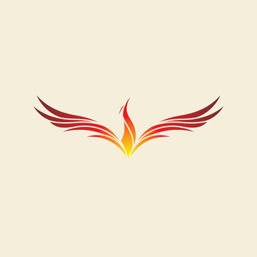 Phoenix Bird Fire Logo