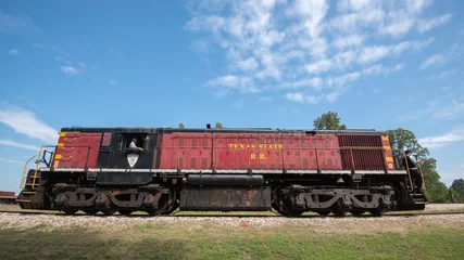 Zelfklevend Fotobehang Diesel Train on Texas State Railroad © st_matty