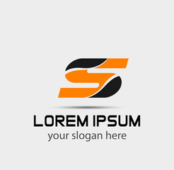 Letter s Vector elegant alphabet symbol 
