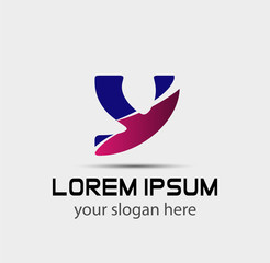 Letter x logo icon design template elements. Vector color sign
