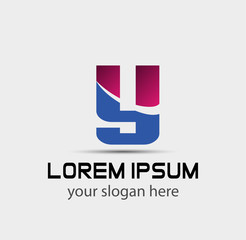 Letter Y logo icon design template elements
