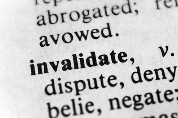 Fototapeta premium Invalidate