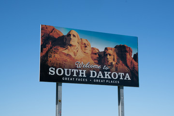 Welcome to South Dakota sign - obrazy, fototapety, plakaty