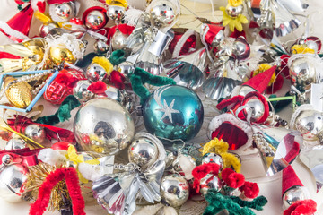 Historic Czechoslovakia Christmas glass decoration figures