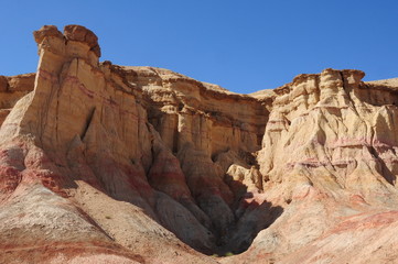 Painted Cliffs in the Gobi Desert, Mongolia
