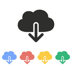 Download - vector icon.