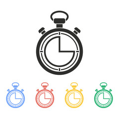 Stopwatch - vector icon.