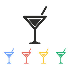 Cocktail - vector icon.
