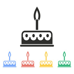 Cake - vector icon.