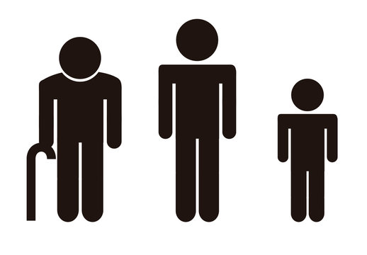 Stages of Life Pictogram People Icon Sets