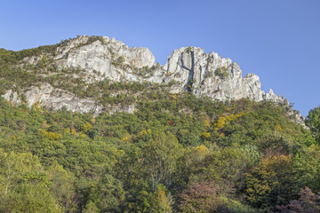 Seneca Rocks Summit in Pendleton County, West Virginia