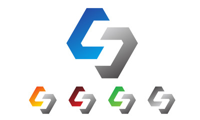 letter s, box logo design