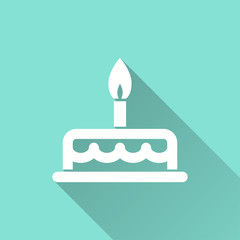 Cake - vector icon.