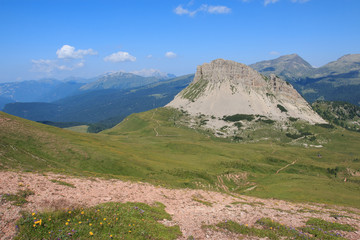 Fototapeta premium monte Castellaz - trekking del Cristo pensante