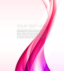 Abstract template background with wave lines